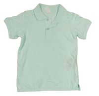 Pomněnkové polo tričko s výšivkou H&M