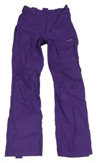 Fialové šusťákové podšité kalhoty Kamik