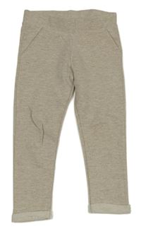 Světlebéžové třpytivé tregíny C&A