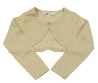 Zlaté svetrové bolerko H&M