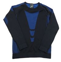 Černo-modré sportovní funkční triko Crivit