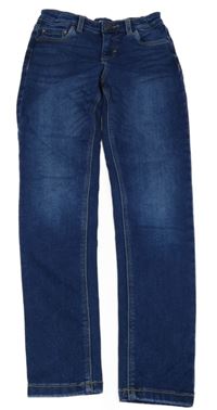 Tmavomodré skinny podšité rifle C&A