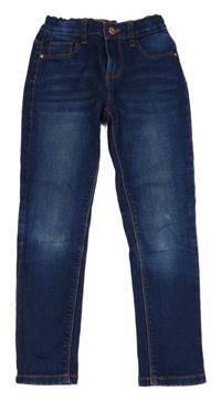 Tmavomodré šisované rifle Denim Co.