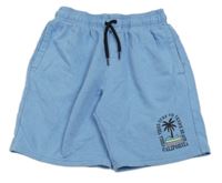 Modré teplákové kraťasy s palmou George