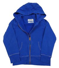 Modrá propínací mikina s kapucí M&S