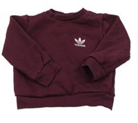 Vínová mikina Adidas