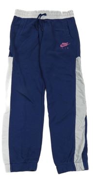 Tmavomodro-šedé tepláky Nike