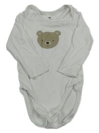 Bílé body s medvídkem H&M