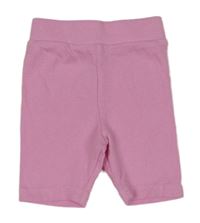 Růžové žebrované elastické kraťasy Primark