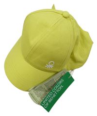 Nové - žlutá plátěná kšiltovka Benetton