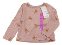 Nové - Růžové triko s perníčky Primark
