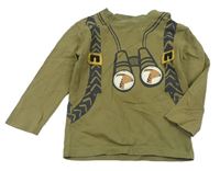 Khaki triko s batohem Mothercare