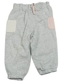 Šedé melírované tepláky s kapsami H&M