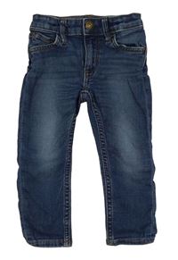 Tmavomodré skinny fit rifle H&M