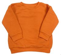 Oranžová žebrovaná mikina Primark