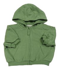 Zelená oversize mikina s kapucí 