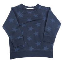 Tmavomodrá mikina s hvězdičkami zn. Next