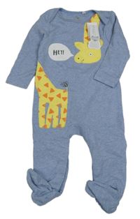 Nové - Modrý overal se žirafou Bluezoo