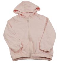 Světlerůžová propínací mikina s kapucí F&F