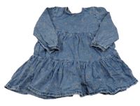 Modré riflové šaty s hvězdičkami George 