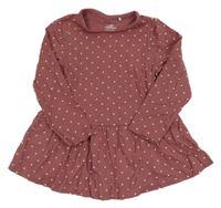 Růžová tunika s puntíky Topolino