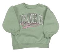 Světlezelená mikina s nápisem Matalan