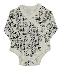 Bílé zavinovací body se žirafami