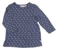 Modrá puntíkovaná tunika s kapsami Liegelind 