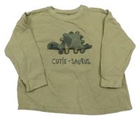 Khaki triko s dinosaurem George