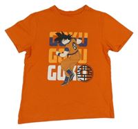 Oranžové tričko s potiskem DragonBallz 
