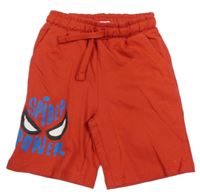 Červené teplákové kraťasy se Spider-manem Sinsay