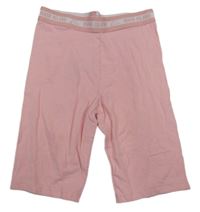 Světlerůžové elastické kraťasy s logy River Island