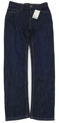 Nové - Tmavomodré straight rifle Denim 