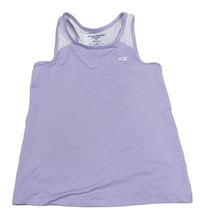 Světlefialovo-bílý funkční sportovní top Skechers