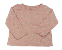 Růžové triko s baletními piškoty PRIMARK