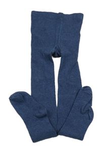 Tmavomodré melírované punčocháče C&A