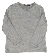 Šedé melírované thermo triko lupilu