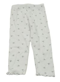 Bílé žebrované legíny s mašličkami PRIMARK