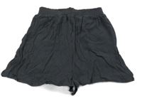 Tmavošedé mačkané kraťasy YIGGA