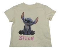 Smetanové tričko se Stitchem H&M