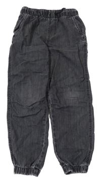 Tmavošedé cuff jogger waist rifle H&M