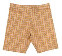 Oranžovo-růžové kostkované květované elastické kraťasy Primark