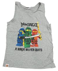 Šedé melírované tílko s Lego Ninjago