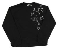 Černá mikina s hvězdami H&M