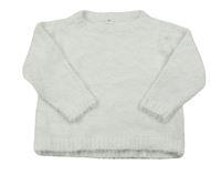 Bílý chlupatý svetr Zeeman