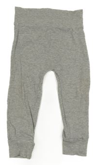 Šedé melírované žebrované lehké tepláky George