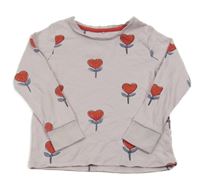 Lila pyžamové triko se srdíčky George