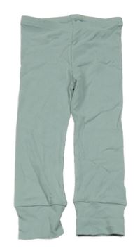 Zelené žebrované lehké tepláky Tu