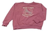 Vínová mikina s jednorožcem Yigga