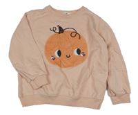 Růžová mikina s dýní H&M